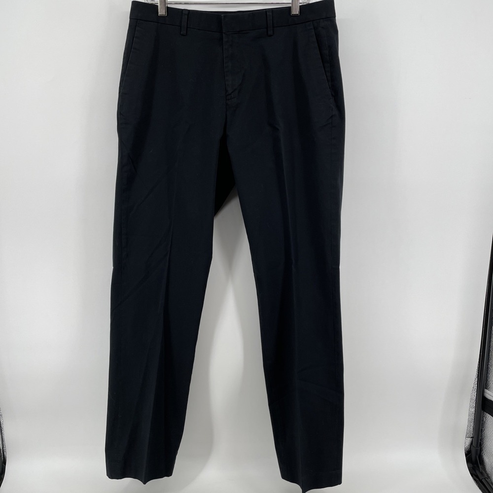 Calvin Klein Chino Pant Black Men's 34x32.5 Flat Front